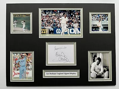 £44.99 • Buy England Cricket Ian Botham Signed 16  X 12  Double Mounted Display