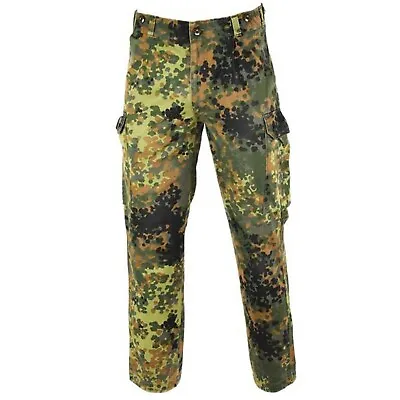 £19.99 • Buy German Army Surplus Issue Flecktarn Camouflage Combat Cargo Trousers,woodland