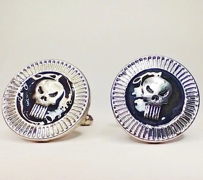 £15.85 • Buy Deluxe Metal Marvel The Punisher Logo Cuff Links