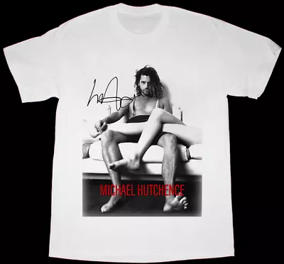 Rare Michael Hutchence Singer Gift For Fan White S-2345XL Men T-Shirt S3016 • $18.04