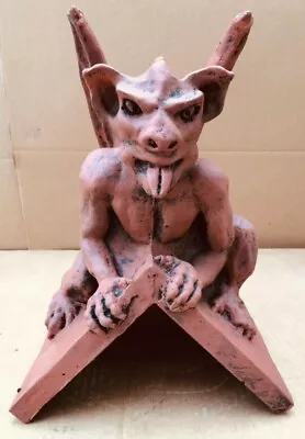£130 • Buy Gargoyle Angled Roof Ridge Tile Finial 90 Degrees Stone Garden Ornament