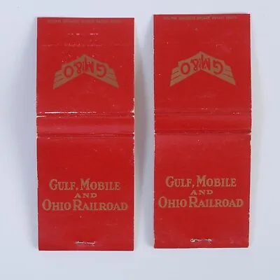 GM&O Gulf Mobile And Ohio Railroad Train Matches Boxes Matchbooks Matches Vtg • $12.95