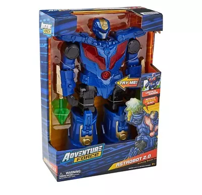 ASTEROIDBOT WALKING TOY W/ LIGHTS AND SOUNDS ADVENTURE FORCE 12” Figure NIB • $19.95