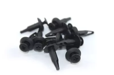 10x Kawasaki Motorcycle Fairing Clips M6 6mm Trim Panel Clip Plastic Screw Rivet • £4.99