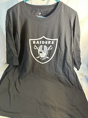 Fanatics NFL Oakland Las Vegas Raiders Football 3XT Shirt Top Men’s 3XL Tall • $14.99