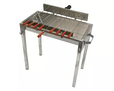 £149.99 • Buy Mini Stainless Steel Cypriot Greek Charcoal BBQ With Kebab Skewers