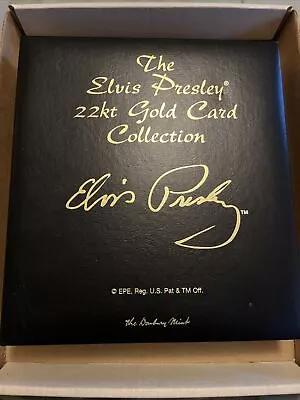 Elvis Presley 22kt Gold Card Collection With Binder Danbury Mint - 60 Cards Read • $199.99