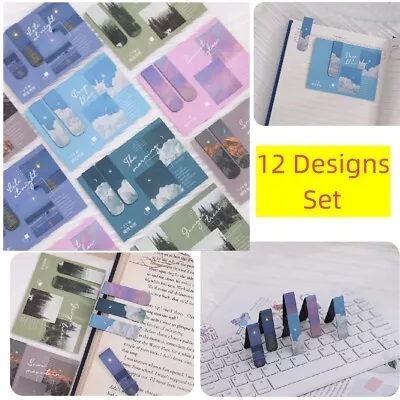 12 Pcs / Pack Magnet Bookmark Planner Clip For Reading Readers Gift US Shipping • $7.95