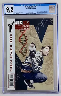 Y: The Last Man #1 CGC 9.2 Near Mint Key Comic 2002 • $149