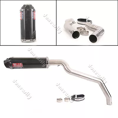 For Honda CBR600RR F5 2005-2023 Exhaust System Kit Mid Link Pipe Carbon Muffler • $308.70