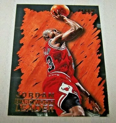 Michael Jordan #23 Chicago Bulls 96-97 Fleer Hardwood Leader #123 • $8.99