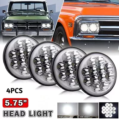 4PCS 5 3/4  5.75  Round LED Headlighs HI/LO Beam For GMC C15/C1500 Pickup Truck • $53.99