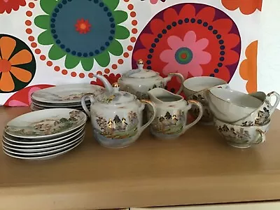 £20 • Buy Japanese Style Vintage Tea Set Marked China Hand Painted Good Clean Condition