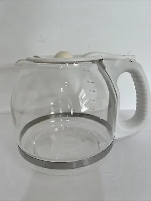 MR. COFFEE 12 Cup Glass Replacement Coffee Pot Carafe Decanter White Handle • $9.99