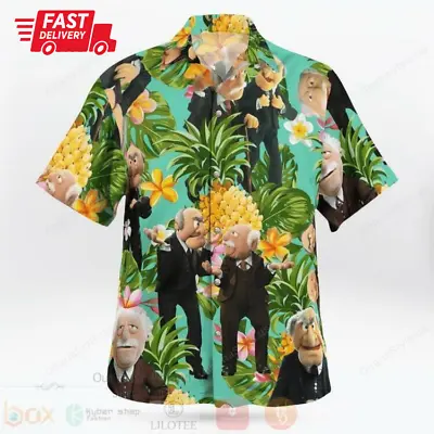 The Muppet Statler And Waldorf Pineapple Tropical Hawaiian Shirt All Over Print • $29.99