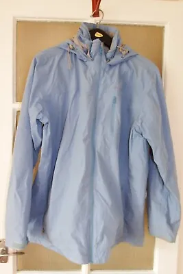 Ladies Craghoppers Light Blue Waterproof Jacket Size 18  • £19.99