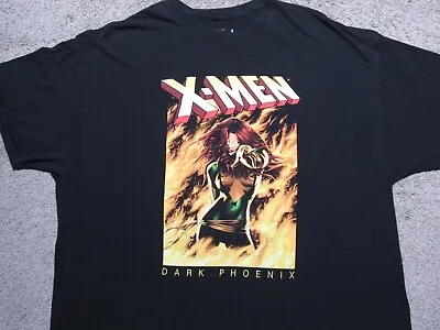 X-MEN Dark Phoenix T-SHIRT Mens XL In Flames Fire Jean Grey Marvel Comic Art Big • $15