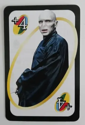 2021 Harry Potter Uno Card Lord Voldemort Wild Draw 4 Card • $1.75