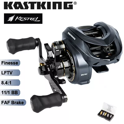 Kastking Kestrel Elite Baitcasting Fishing Reel Bait Finesse BFS 11/1BB 8.4:1 • £201.46