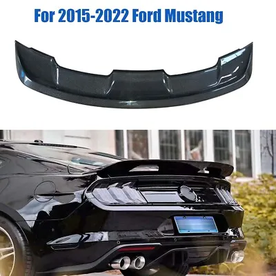 Rear Spoiler Wing For 2015-2022 Ford Mustang GT350 GT500 Rear Trunk Carbon Fiber • $63.99