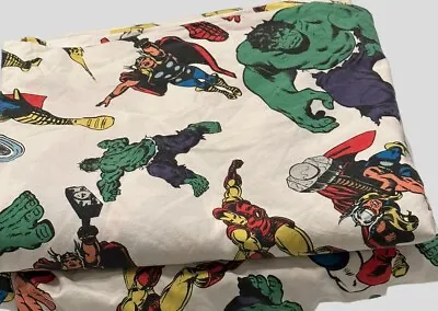 Pottery Barn Kids Marvel Avengers Super Heroes Comics FULL Flat Fitted VGUC #1 • $39.99