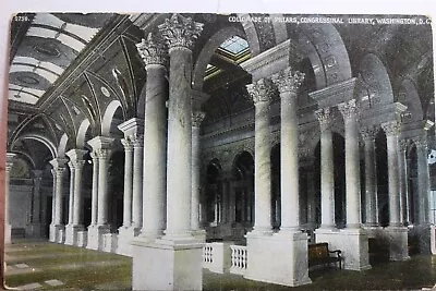 Washington DC Congressional Library Pillars Collonade Postcard Old Vintage Card • $0.50