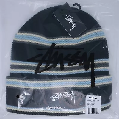 Stussy Striped Cuff Beanie Style 1321017 • $78.95