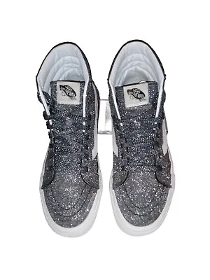 Vans Silver Glitter High Top Size Men's 8 Women's 9.5 Super Clean Worn Once!  • $28.28