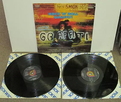 ROCK 'N' ROLL GRAFFITI Pickwick Double Vinyl LP 1974 VG+ Caiola Breedlove • $6.99