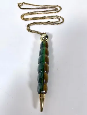 Vintage Lucite Pendant Necklace Of Mechanical Pencil Or Lead Holder On A Chain • $14