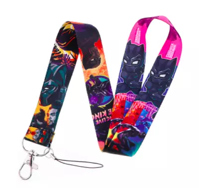 Black Panther Superhero Movie Character Design ID Badge Holder Lanyard • $5.99