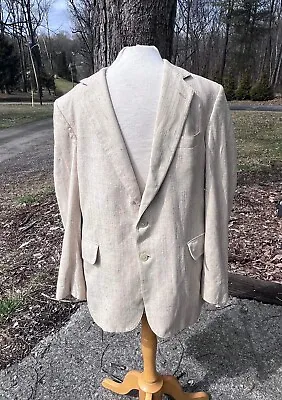 Potomac Collection Vintage Light Brown Tweed Blazer Mens 42r • $80