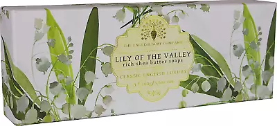 The English Soap Company Triple Gift Boxed Hand Soaps Lily Of The Valley 3 X 100 • £23.89