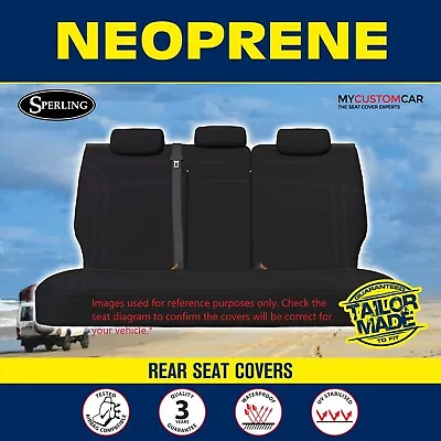 Ford Ranger PY T6.2 XL XLS Dual Cab 2022 -On Neoprene REAR Seat Covers • $169