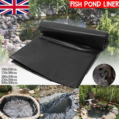 £6.25 • Buy Heavy Duty Fish Pond Liner Membrane Garden Pool Outdoor Landscaping 200gsm UK