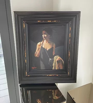 FABIAN PEREZ Limited Edition Print 'Night Walk IV' Gallery Frame + COA • £1795