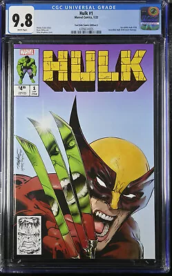Hulk #1 Mike Mayhew Trade Variant CGC 9.8 • $80