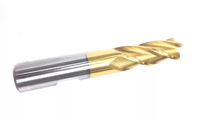 7/16 X 3/8  4 FLUTE TiN SINGLE END CENTER CUT END MILL (5828-0437) • $12.24