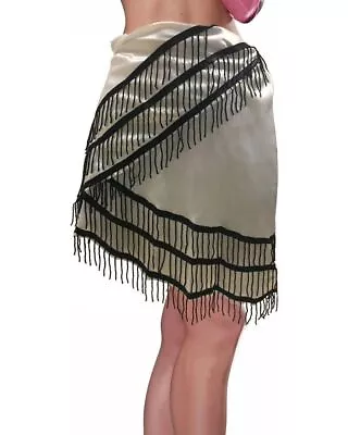 NEW Club Burlesque Sexy Fringed Wrap Skirt Flapper Cabaret One Size • $16.99