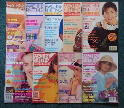 Vintage Bundle 9x Machine Knitting Monthly Mag From 1992 & 1993. • £1.99