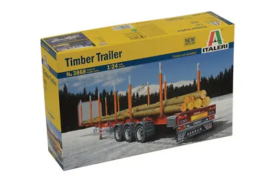 Italeri Timber Trailer 1/24 3868 Plastic Model Kit Big Rig Semi Trailer • $89.99