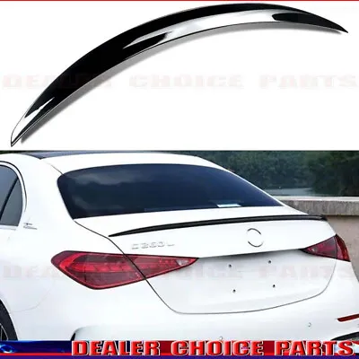 Trunk Spoiler For Mercedes Benz 2022-2024 W206 C-Class 4dr AMG Style GLOSS BLACK • $46.99