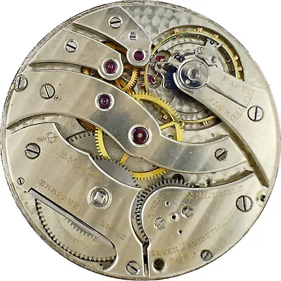 Antique 41.3mm C.H. Meylan 21 Jewel Mechanical Pocket Watch Movement High Grade • $410