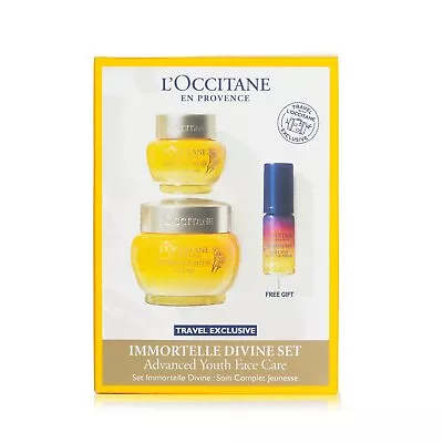 L'Occitane Immortelle Divine Set: Cream 50ml + Eye Balm 15ml + Overnight Reset O • $359.27