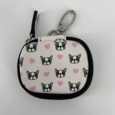 Unbranded Mini 3  Coin Purse Clip Bag Zips Bulldog Pitbull Puppy Dog • $7.49