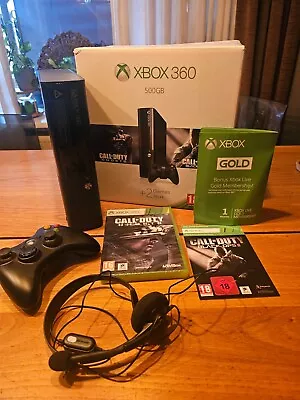 Microsoft Xbox 360 Call Of Duty Bundle 500gb Complete With Sealed Games CIB • $149.99