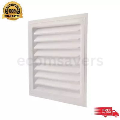 12  X 18  Plastic Wall Louver Static Vent In White - Efficient Ventilation • $15.71