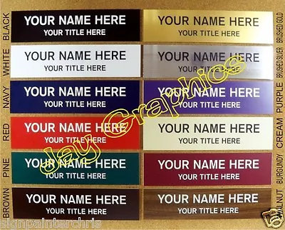 Custom Engraved 2x8 Name Plate / Wall Door Or Desk Sign Plaque Home Office Tag • $14.99