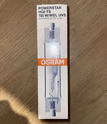 Osram Metal Halide Powerstar Hqi-ts 150w-ts Lamp Neutral White De Luxe Rx7s-24 • £8.99