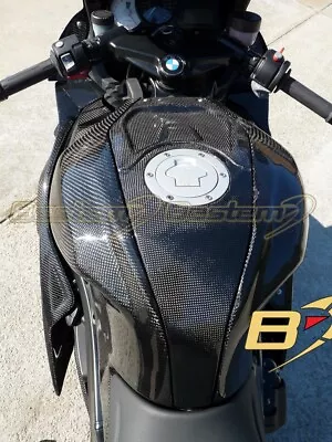 BMW K1200S K1300S Carbon Fiber Tank Cover Center Trim Pad Fairing Cowl Panel  • $152.87